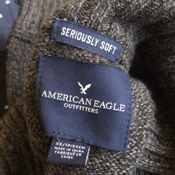 Men’s American Eagle sweater, seriously soft, never worn, XS - Picture 4 of 4